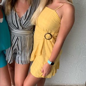 Yellow American eagle dress